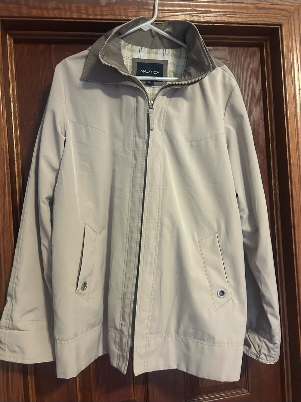 Nautica Women’s Light Taupe Zip Jacket